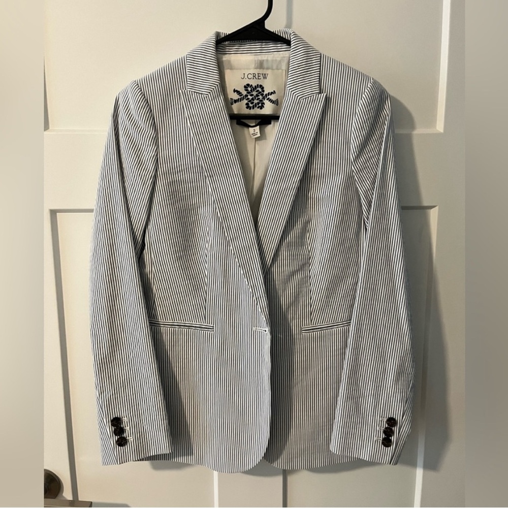 J. Crew Pinstripe Blazer and Pants ser